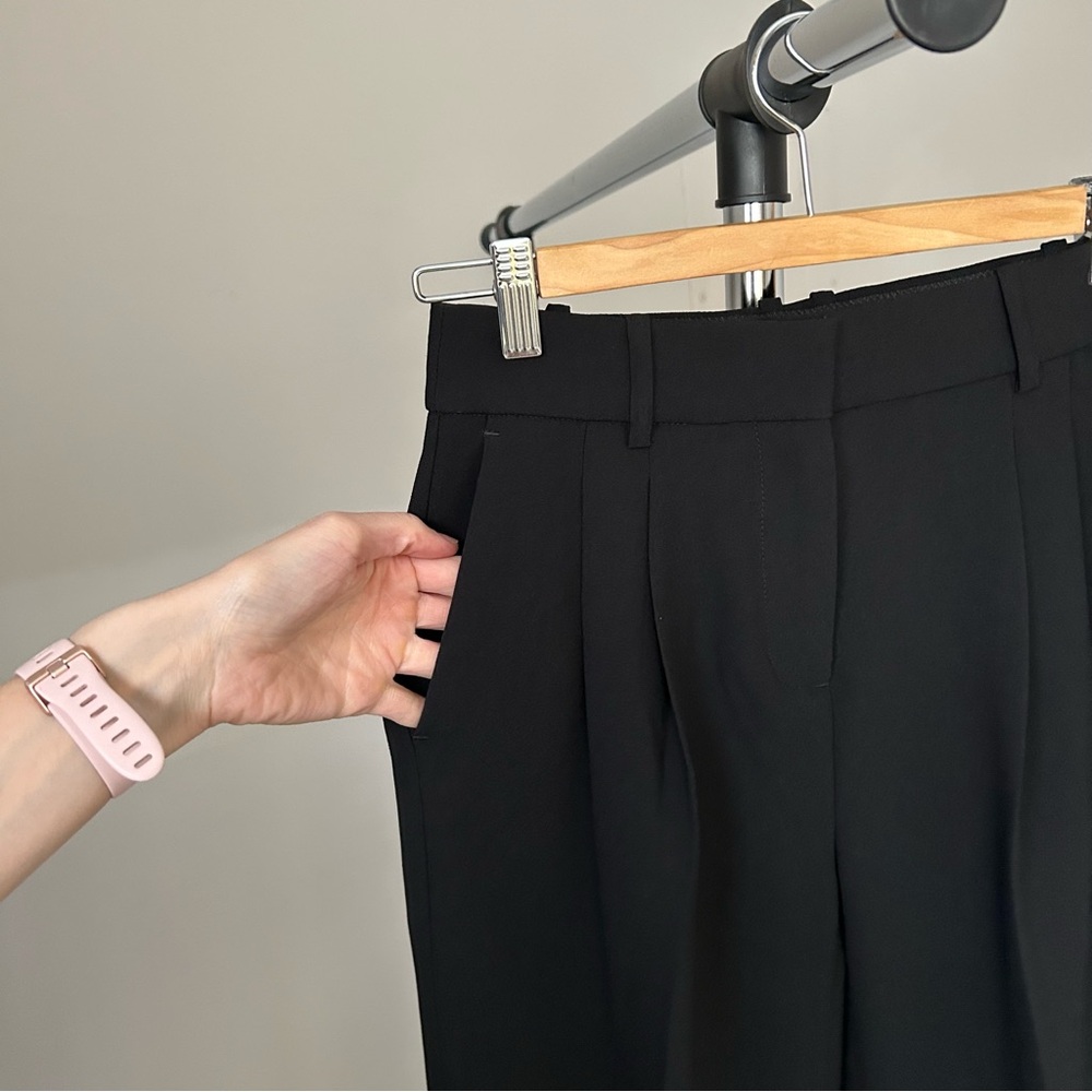 J. Crew Wide Leg Essential Pant Black City Crepe Women’s 00 - Picture 7 of 12